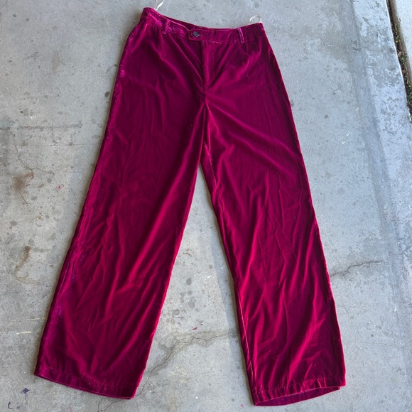 Sans Souci Women's Casual Red Pants - Picture 1 of 3